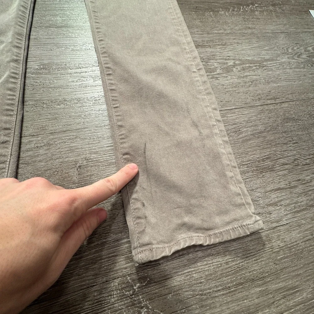 Frame Pants Mens 32 Beige Slim Straight L'homme Lyocell Rayon Blend Casual 32x32